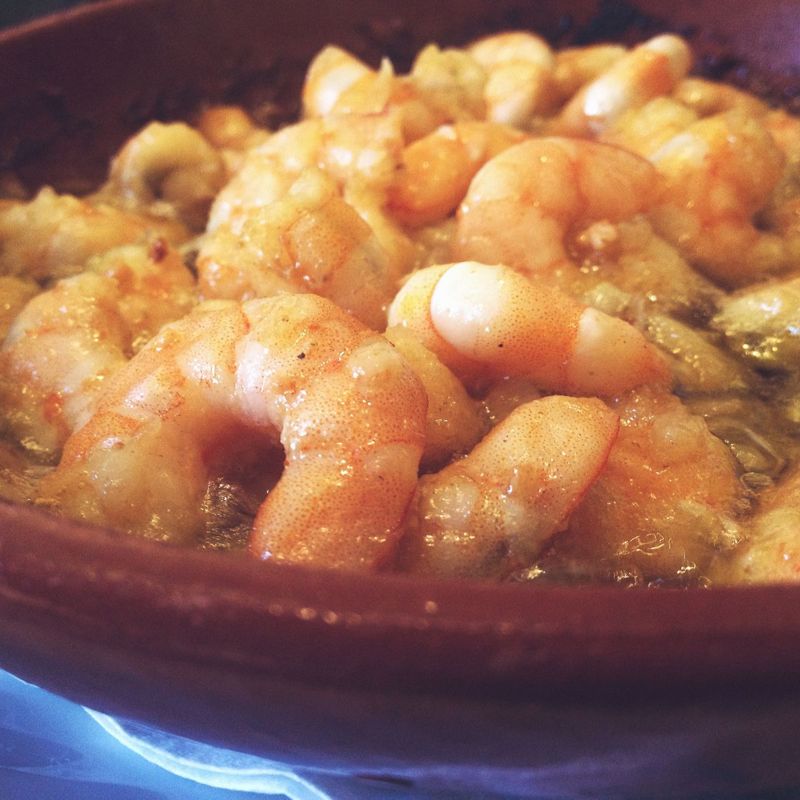 Caril de gambas